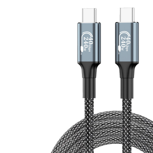 240W閃充USB4全功能數據線雙頭Type-C充電線PD快充8K高清投影USB