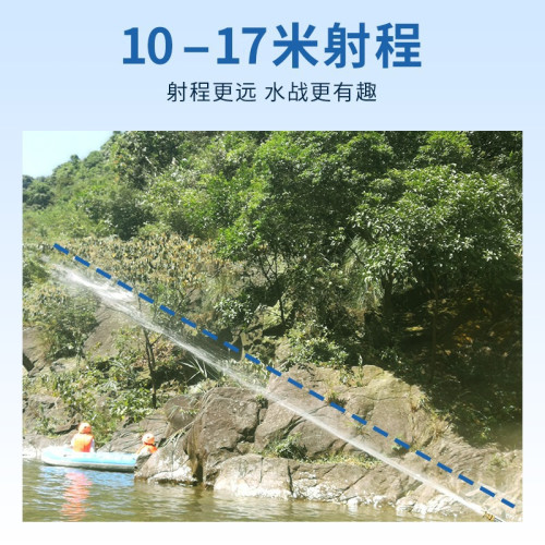 兒童水槍夏季成人漂流水槍可攜式新款不鏽鋼抽拉吸水高壓遠射打水仗