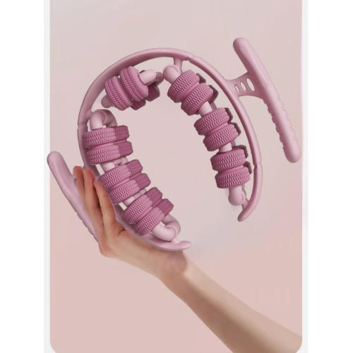 腿部按摩器狼牙棒滾軸瘦腿滾腿神器環形夾腿滾輪小腿肌肉放松瘦腿