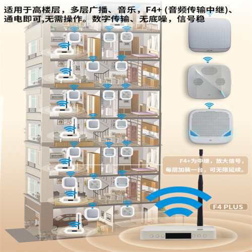 可多台無線藍牙音響店鋪商用壁掛音箱舞蹈室會議音響掛牆教室專用