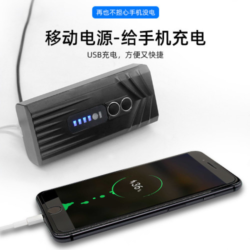 新款智能感應自行車燈山地車高亮雙珠前燈戶外騎行行動電源照明燈