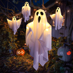 萬聖節裝飾幽靈掛件halloween戶外庭院恐怖氛圍場景布置道具用品