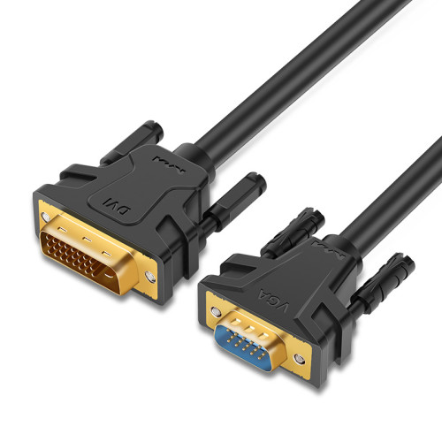 祿訊DVI轉VGA轉換線桌上型顯卡轉電視接口兼容24+5高清1.8米連接線