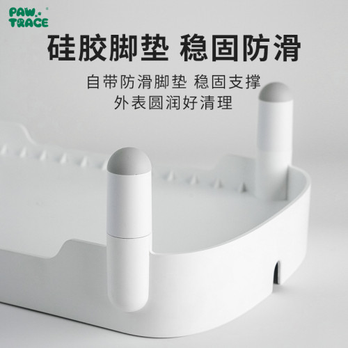 寵物喂食器增高架可調節智能貓咪喂食器支架保護寵物頸椎喂食架子