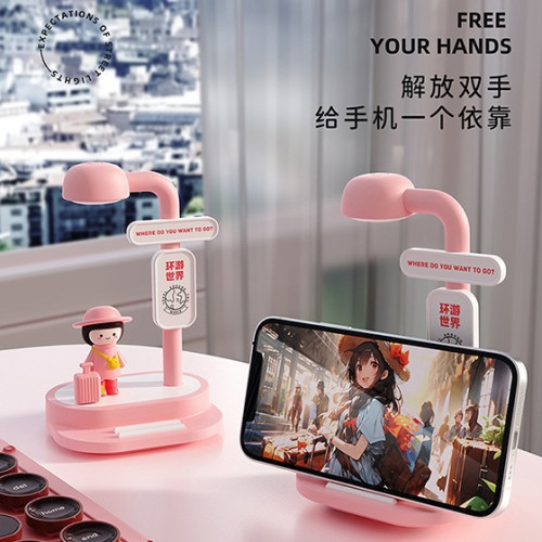 原創拍拍小夜燈學生閨蜜情侶禮物網紅創意禮品擺件手機支架氛圍燈