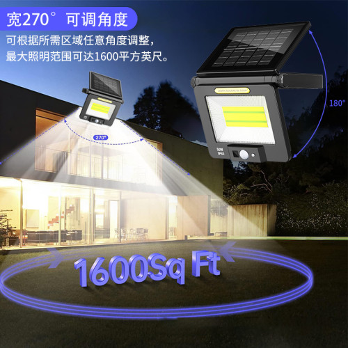 太陽能一體壁燈戶外防水人體感應庭院道路車庫燈照明燈