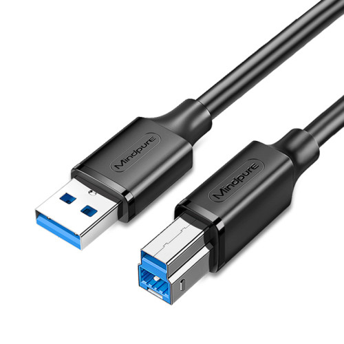 usb3.0打印線適用於方口硬盤盒移動硬盤攝像機高速藍光光驅數據線