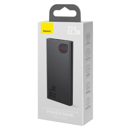 倍思 Adaman金屬數顯快充行動電源 新款大功率充電寶PD22.5w快充
