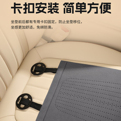 汽車坐墊記憶棉腿托翻毛皮座墊腿托一體主駕駛位副駕駛座椅加長墊