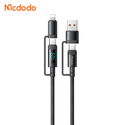 麥多多新品USB轉TYPE-C和lightning接口充電線TYPE-C四合一充電線