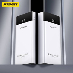 品勝充電寶行動電源10500安培LED全屏版適用蘋果華爲安卓充電白色