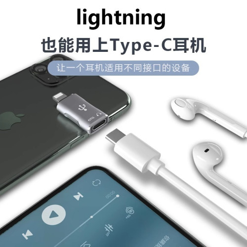 type c轉接頭適用蘋果OTG轉換器Lightning接口iphone手機連接U盤