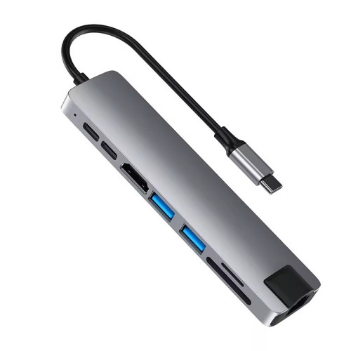 typec拓展隖hdmi投影擴展器分線器網線轉換頭充電集分器hub多接口