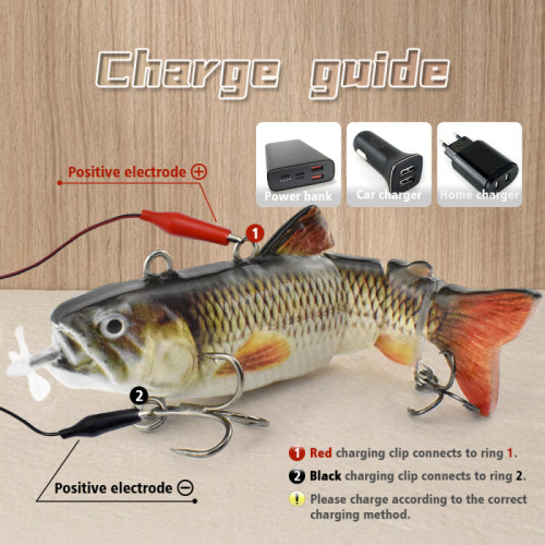 迷你小克重20g/90mm LED燈自動遊泳魚餌螺旋槳充電海釣多次使用餌