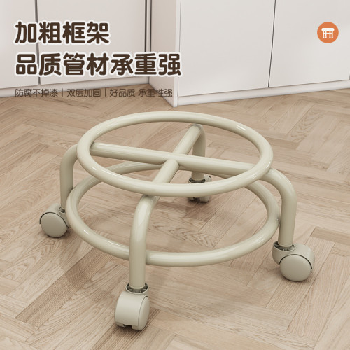萬向輪小凳子家用臥室滑輪矮凳客廳沙發椅寶媽帶娃神器兒童小板凳