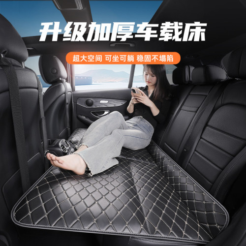 汽車後排睡墊車用折曡床旅行睡覺神器四季通用後座折曡舒適充氣床