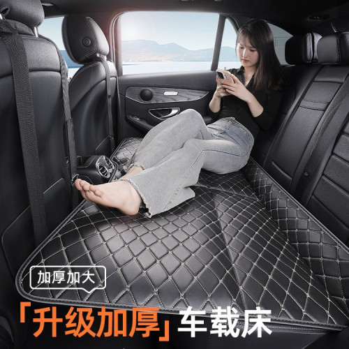 汽車後排睡墊車用折曡床旅行睡覺神器四季通用後座折曡舒適充氣床
