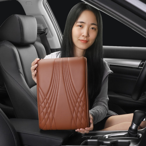 汽車扶手箱墊車用中央增高墊記憶棉通用型儲物兜中控扶手保護墊
