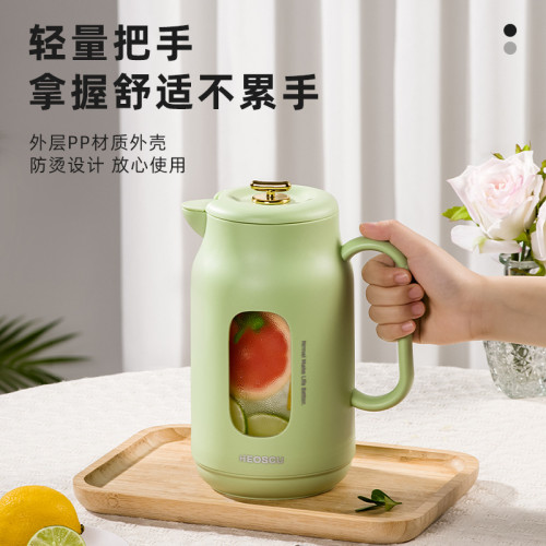 恩爾美玻璃冷水壺大容量耐高溫水杯茶水分離泡茶壺家用防爆涼水壺