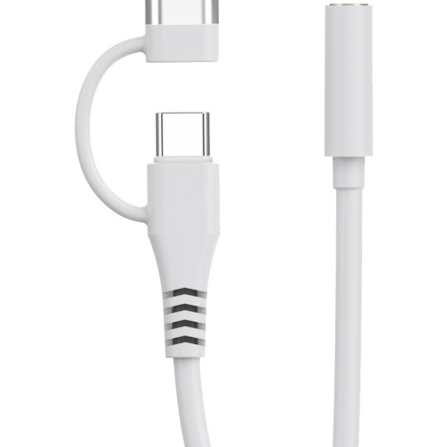 二合一耳機轉接線lightning轉3.5mm適用蘋果16華爲轉換器TC音頻線
