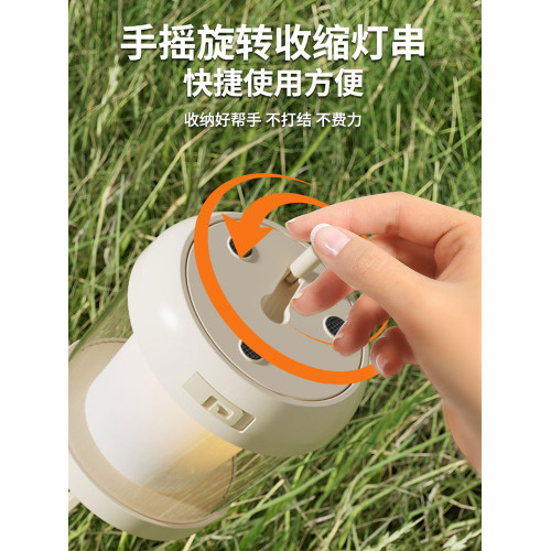 新款星空露營燈戶外串燈氛圍燈帳篷裝飾燈火焰燈防水高亮