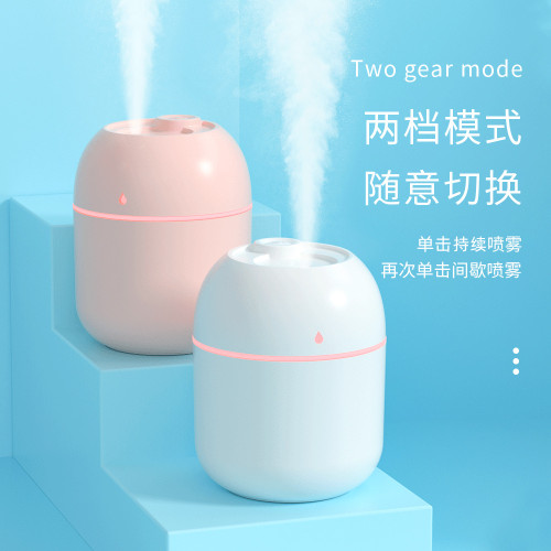 水滴加溼器 迷你家用桌面 usb車用宿舍臥室氛圍燈輕音補水加溼器