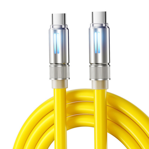 手機車用PD3.1數據線發光燈顯適用蘋果全系16華爲多兼容雙TypeC線