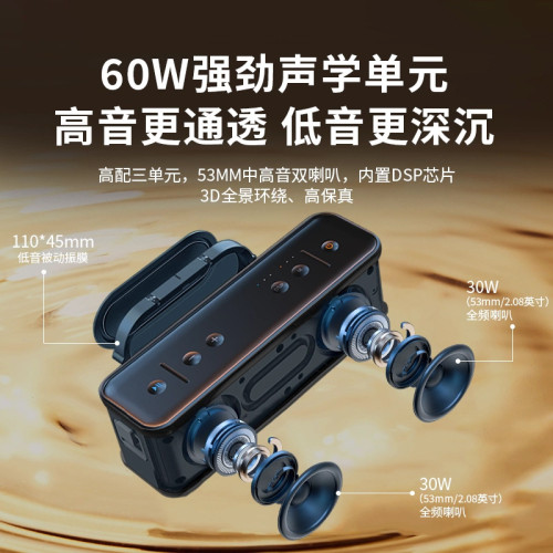 柏林之聲藍牙音箱高音質大音量重低音砲家用髮燒級無線藍牙音響
