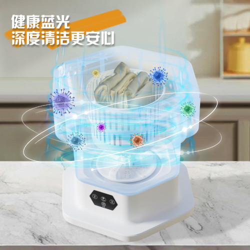 新款迷你折曡洗衣機家用小型襪子內衣褲洗衣機可脫水嬰兒衣服