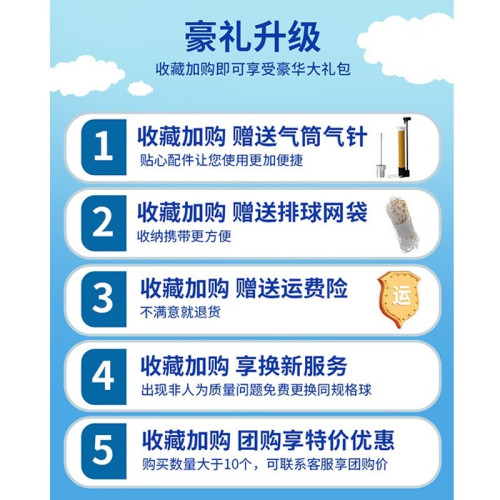 李甯排球氣排球比賽專用中考初中生兒童學生標準5號體育考試軟式