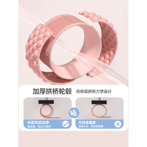 瑜珈輪開背後彎神器初學者健身瑜珈後彎滾輪神器滾筒家用普拉提圈