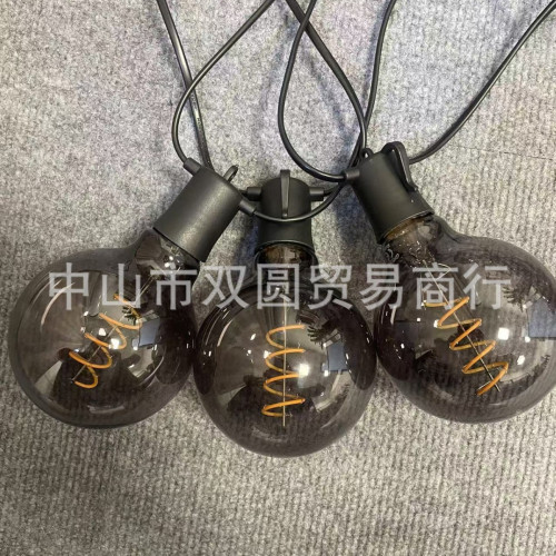 新款聖誕節日婚慶調光燈串暖光氛圍裝飾庭院燈G95led串燈