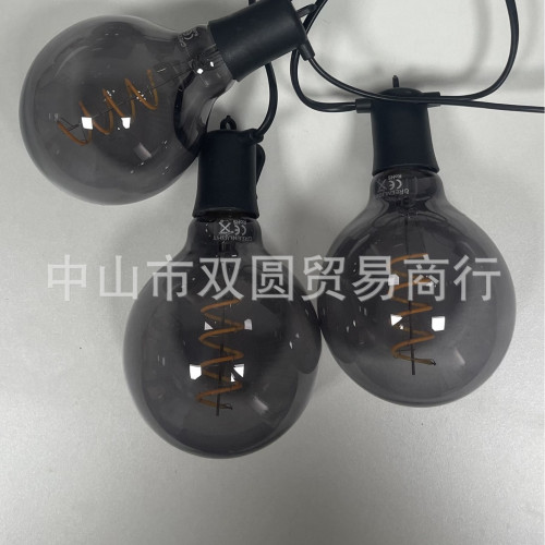 新款聖誕節日婚慶調光燈串暖光氛圍裝飾庭院燈G95led串燈