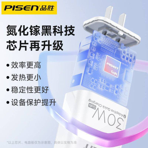 品勝充電器30W氮化鎵適用蘋果iphone14 pro 16max充電頭pd30W快充