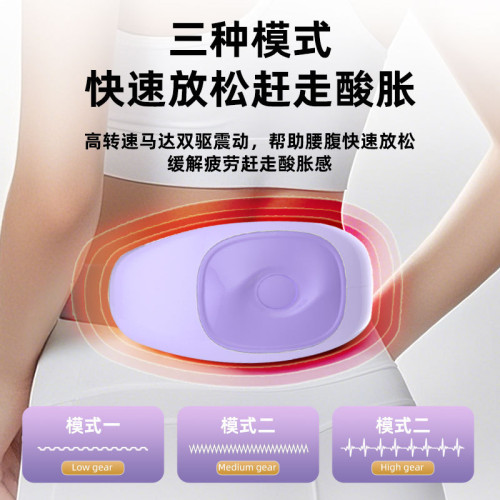 按摩腰帶腹部按摩器肚子抖抖機健身器材家用揉腹儀多功能瘦腰