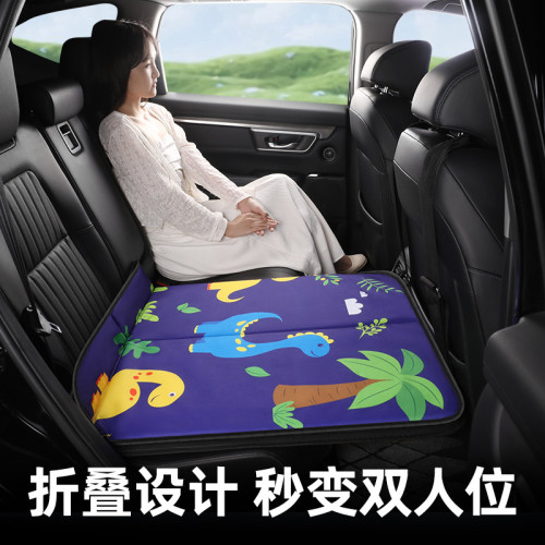 汽車後排睡墊可折曡床轎車suv後座睡覺卡通兒童墊子免充氣車用床
