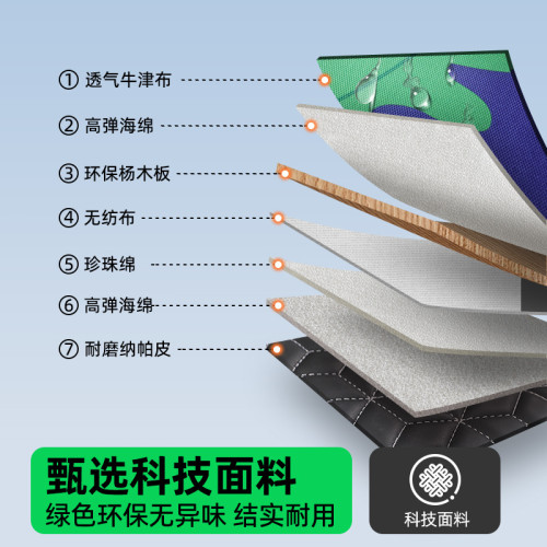 車用旅行折曡床可攜式露營出行後座卡通兒童睡覺神器汽車後排睡墊