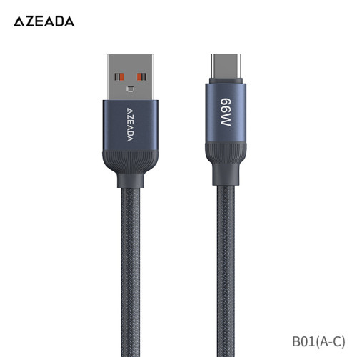 AZEADA 編織數據線66W快充數據線充電線適用蘋果華爲小米電腦平板