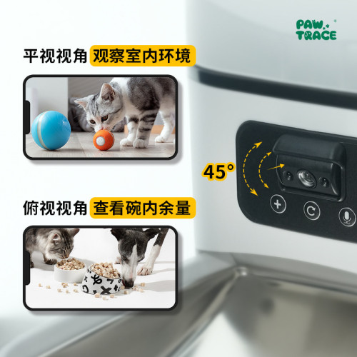 新品寵物智能自動喂食器6L大容量投食機可移動影片語音互動