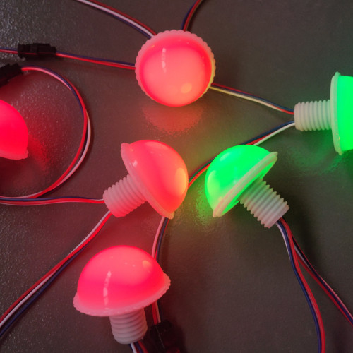 LED12v24v點光源蘑菇燈遊樂場跑馬燈旋轉木馬廣告字跑馬燈遊樂燈
