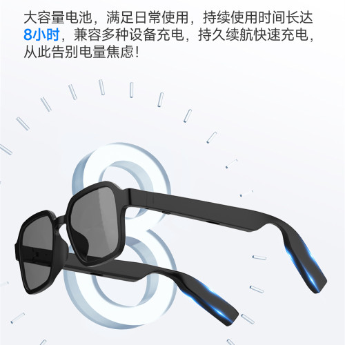 新款智能眼鏡太陽鏡黑科技可通話聽音樂藍牙耳機音頻眼鏡爆款