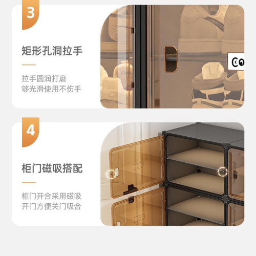 簡易鞋架塑膠家用室內進門門口防塵收納神器透明鞋櫃新款玄關防塵
