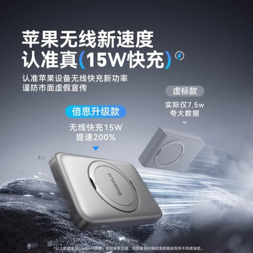 倍思2024新款磁吸無線充電寶快充大容量適用iphone16promax蘋果15