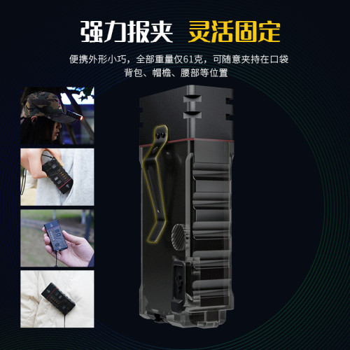 強光手電筒戶外野營點火小燈蜂鳴警報紅藍黃白紫多光源小手電