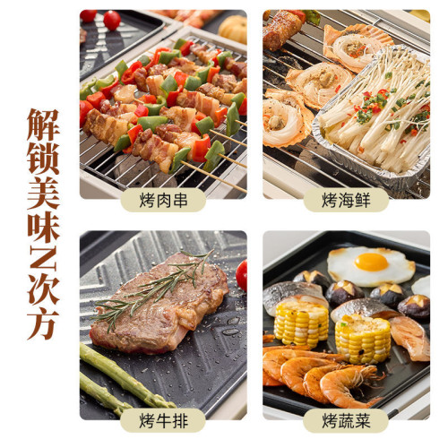燒烤爐家用戶外折曡可攜式烤串爐子全套木炭碳烤網紅小型烤肉架子