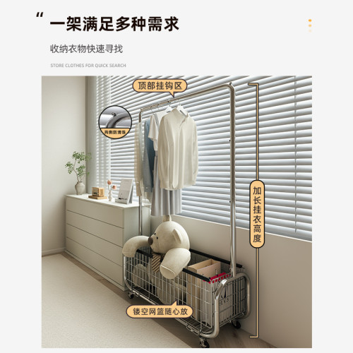 衣架落地臥室晾掛衣架移動輕奢轉角衣帽架隔夜收納衣服置物架
