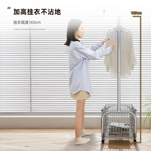 衣架落地臥室晾掛衣架移動輕奢轉角衣帽架隔夜收納衣服置物架