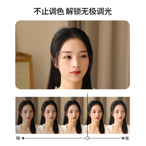 led帶燈圓形鏡子梳妝台鏡子化妝鏡壁掛主臥室梳妝鏡掛牆智能防霧
