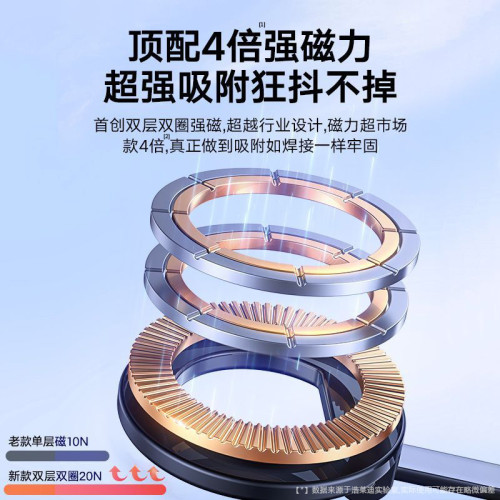 車用支架手機magsafe磁吸2025新款折曡高級導航汽車支架適用蘋果