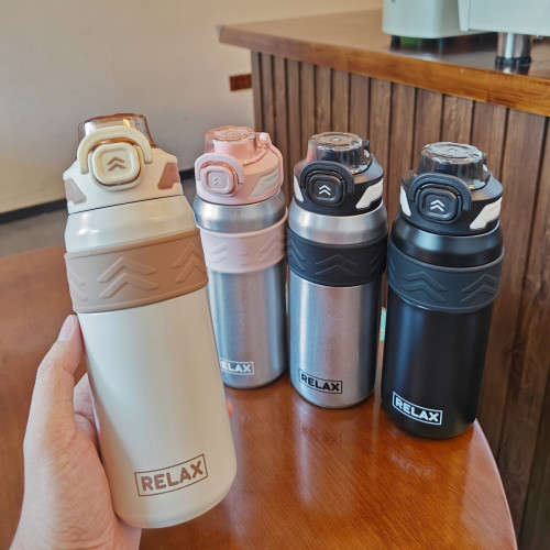 直飲保溫杯學生水杯上學專用初中生男孩款食品級316吸管保溫杯批